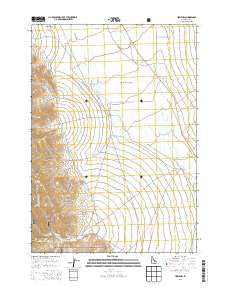 Howe NW Idaho Current topographic map, 1:24000 scale, 7.5 X 7.5 Minute, Year 2013