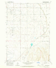 Hub Butte Idaho Historical topographic map, 1:24000 scale, 7.5 X 7.5 Minute, Year 1965