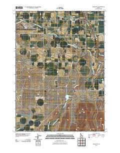 Hub Butte Idaho Historical topographic map, 1:24000 scale, 7.5 X 7.5 Minute, Year 2010
