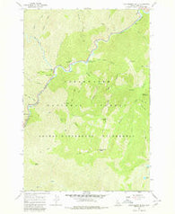 Huckleberry Butte Idaho Historical topographic map, 1:24000 scale, 7.5 X 7.5 Minute, Year 1966