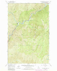 Huckleberry Butte Idaho Historical topographic map, 1:24000 scale, 7.5 X 7.5 Minute, Year 1966