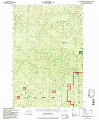 Huckleberry Mountain Idaho Historical topographic map, 1:24000 scale, 7.5 X 7.5 Minute, Year 1995