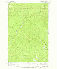 Huckleberry Mtn Idaho Historical topographic map, 1:24000 scale, 7.5 X 7.5 Minute, Year 1969