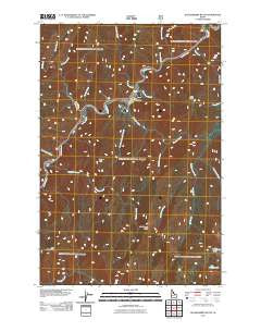 Huckleberry Butte Idaho Historical topographic map, 1:24000 scale, 7.5 X 7.5 Minute, Year 2011