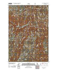 Hungry Ridge Idaho Historical topographic map, 1:24000 scale, 7.5 X 7.5 Minute, Year 2011