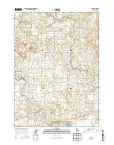 Hunt Idaho Current topographic map, 1:24000 scale, 7.5 X 7.5 Minute, Year 2013