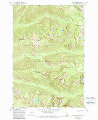 Hunter Peak Idaho Historical topographic map, 1:24000 scale, 7.5 X 7.5 Minute, Year 1966