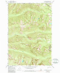 Hunter Peak Idaho Historical topographic map, 1:24000 scale, 7.5 X 7.5 Minute, Year 1966