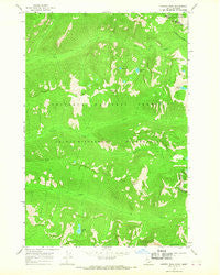 Hunter Peak Idaho Historical topographic map, 1:24000 scale, 7.5 X 7.5 Minute, Year 1966