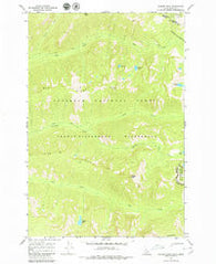 Hunter Peak Idaho Historical topographic map, 1:24000 scale, 7.5 X 7.5 Minute, Year 1966