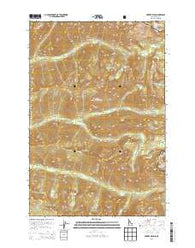 Hunter Peak Idaho Current topographic map, 1:24000 scale, 7.5 X 7.5 Minute, Year 2013