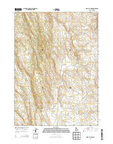 Hurry Up Creek Idaho Current topographic map, 1:24000 scale, 7.5 X 7.5 Minute, Year 2013