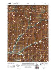 Hyndman Peak Idaho Historical topographic map, 1:24000 scale, 7.5 X 7.5 Minute, Year 2011