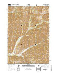 Hyndman Peak Idaho Current topographic map, 1:24000 scale, 7.5 X 7.5 Minute, Year 2013