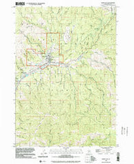 Idaho City Idaho Historical topographic map, 1:24000 scale, 7.5 X 7.5 Minute, Year 1998