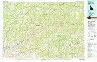 Idaho City Idaho Historical topographic map, 1:100000 scale, 30 X 60 Minute, Year 1982