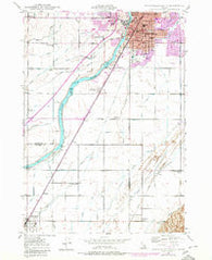 Idaho Falls South Idaho Historical topographic map, 1:24000 scale, 7.5 X 7.5 Minute, Year 1948