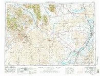 Idaho Falls Idaho Historical topographic map, 1:250000 scale, 1 X 2 Degree, Year 1955