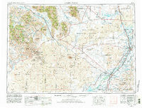 Idaho Falls Idaho Historical topographic map, 1:250000 scale, 1 X 2 Degree, Year 1955