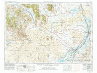 Idaho Falls Idaho Historical topographic map, 1:250000 scale, 1 X 2 Degree, Year 1955