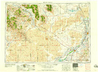 Idaho Falls Idaho Historical topographic map, 1:250000 scale, 1 X 2 Degree, Year 1958