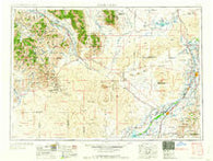 Idaho Falls Idaho Historical topographic map, 1:250000 scale, 1 X 2 Degree, Year 1958