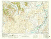 Idaho Falls Idaho Historical topographic map, 1:250000 scale, 1 X 2 Degree, Year 1955