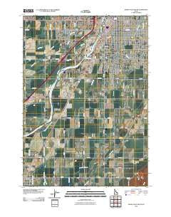 Idaho Falls South Idaho Historical topographic map, 1:24000 scale, 7.5 X 7.5 Minute, Year 2010
