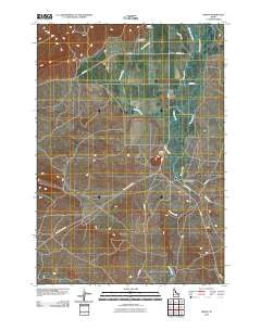 Idmon Idaho Historical topographic map, 1:24000 scale, 7.5 X 7.5 Minute, Year 2010