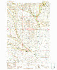 Indian Creek Idaho Historical topographic map, 1:24000 scale, 7.5 X 7.5 Minute, Year 1987