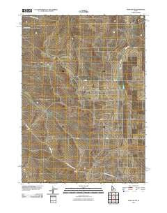 Indian Butte Idaho Historical topographic map, 1:24000 scale, 7.5 X 7.5 Minute, Year 2010
