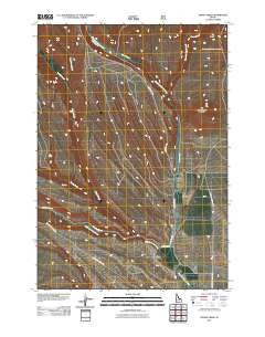 Indian Creek Idaho Historical topographic map, 1:24000 scale, 7.5 X 7.5 Minute, Year 2011