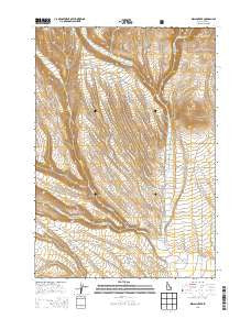 Indian Creek Idaho Current topographic map, 1:24000 scale, 7.5 X 7.5 Minute, Year 2013