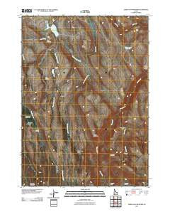 Indian Hay Meadows Idaho Historical topographic map, 1:24000 scale, 7.5 X 7.5 Minute, Year 2010