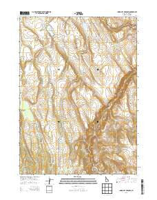 Indian Hay Meadows Idaho Current topographic map, 1:24000 scale, 7.5 X 7.5 Minute, Year 2013
