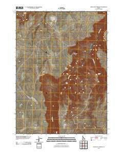 Indian Hot Springs Idaho Historical topographic map, 1:24000 scale, 7.5 X 7.5 Minute, Year 2010