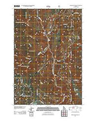 Indian Mountain Idaho Historical topographic map, 1:24000 scale, 7.5 X 7.5 Minute, Year 2011