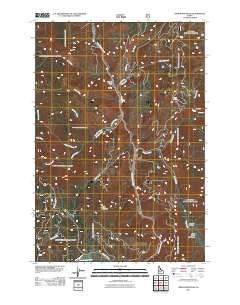 Indian Mountain Idaho Historical topographic map, 1:24000 scale, 7.5 X 7.5 Minute, Year 2011