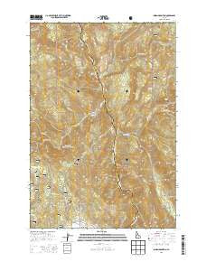 Indian Mountain Idaho Current topographic map, 1:24000 scale, 7.5 X 7.5 Minute, Year 2013