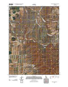 Indian Springs Idaho Historical topographic map, 1:24000 scale, 7.5 X 7.5 Minute, Year 2010