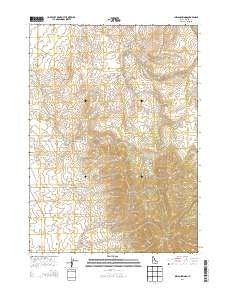 Indian Springs Idaho Current topographic map, 1:24000 scale, 7.5 X 7.5 Minute, Year 2013