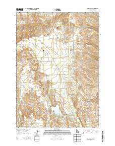 Indian Valley Idaho Current topographic map, 1:24000 scale, 7.5 X 7.5 Minute, Year 2013