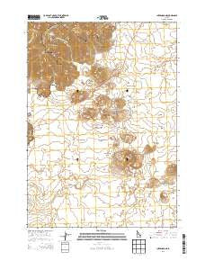 Inferno Cone Idaho Current topographic map, 1:24000 scale, 7.5 X 7.5 Minute, Year 2013