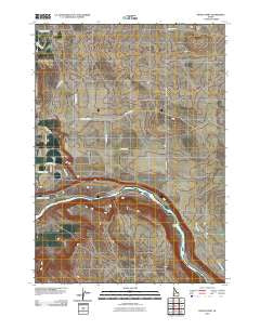 Initial Point Idaho Historical topographic map, 1:24000 scale, 7.5 X 7.5 Minute, Year 2010