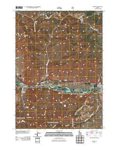 Inkom Idaho Historical topographic map, 1:24000 scale, 7.5 X 7.5 Minute, Year 2011