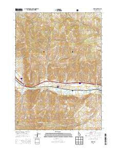 Inkom Idaho Current topographic map, 1:24000 scale, 7.5 X 7.5 Minute, Year 2013
