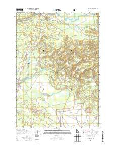 Island Park Idaho Current topographic map, 1:24000 scale, 7.5 X 7.5 Minute, Year 2013