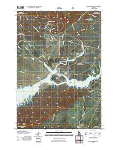 Island Park Dam Idaho Historical topographic map, 1:24000 scale, 7.5 X 7.5 Minute, Year 2011