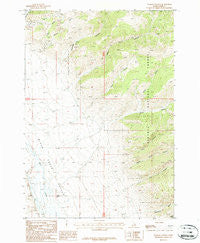 Italian Canyon Idaho Historical topographic map, 1:24000 scale, 7.5 X 7.5 Minute, Year 1987