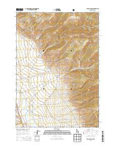Italian Canyon Idaho Current topographic map, 1:24000 scale, 7.5 X 7.5 Minute, Year 2013